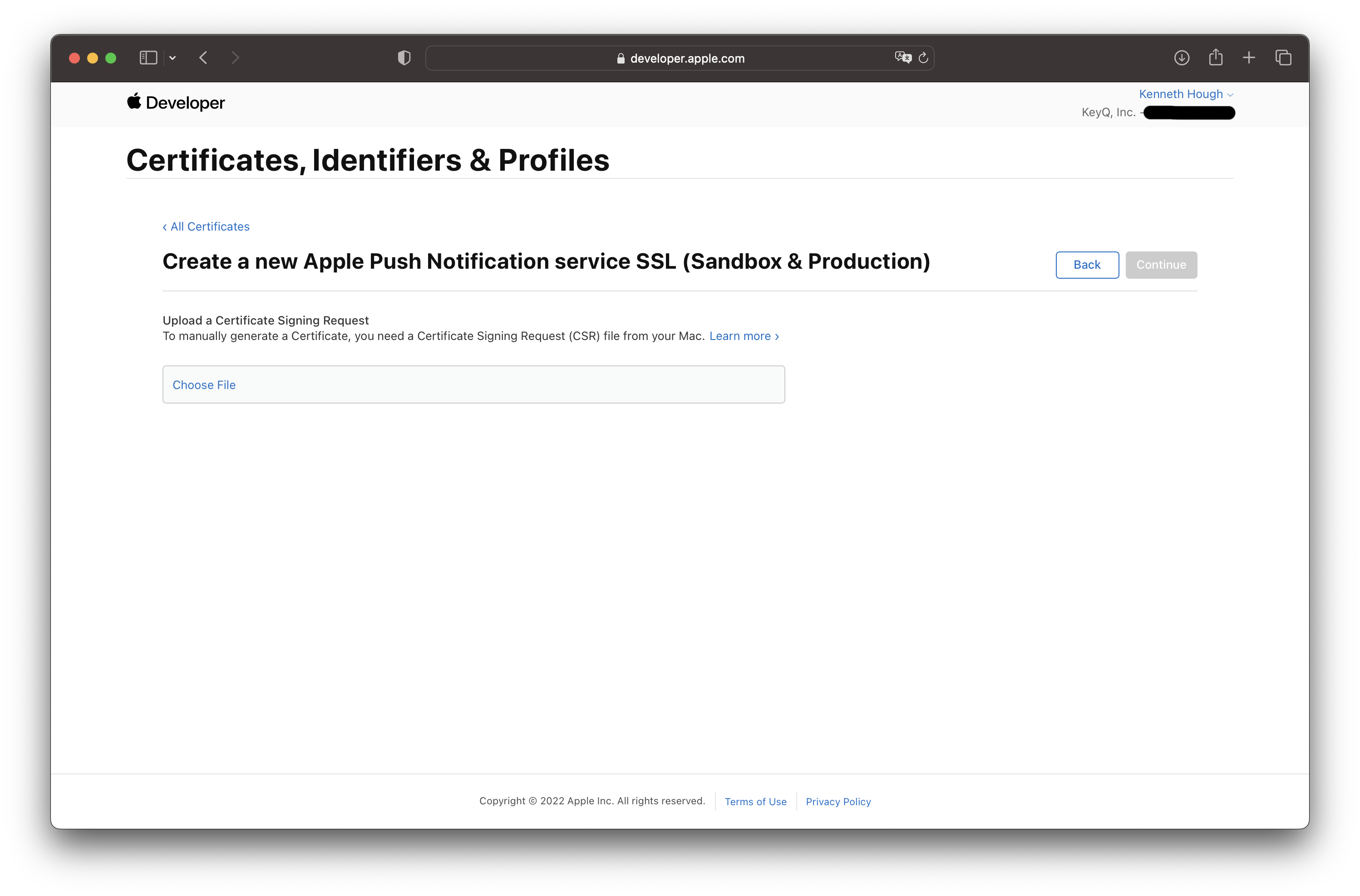 Appleプッシュ通知サービス（APNs）証明書を更新する方法